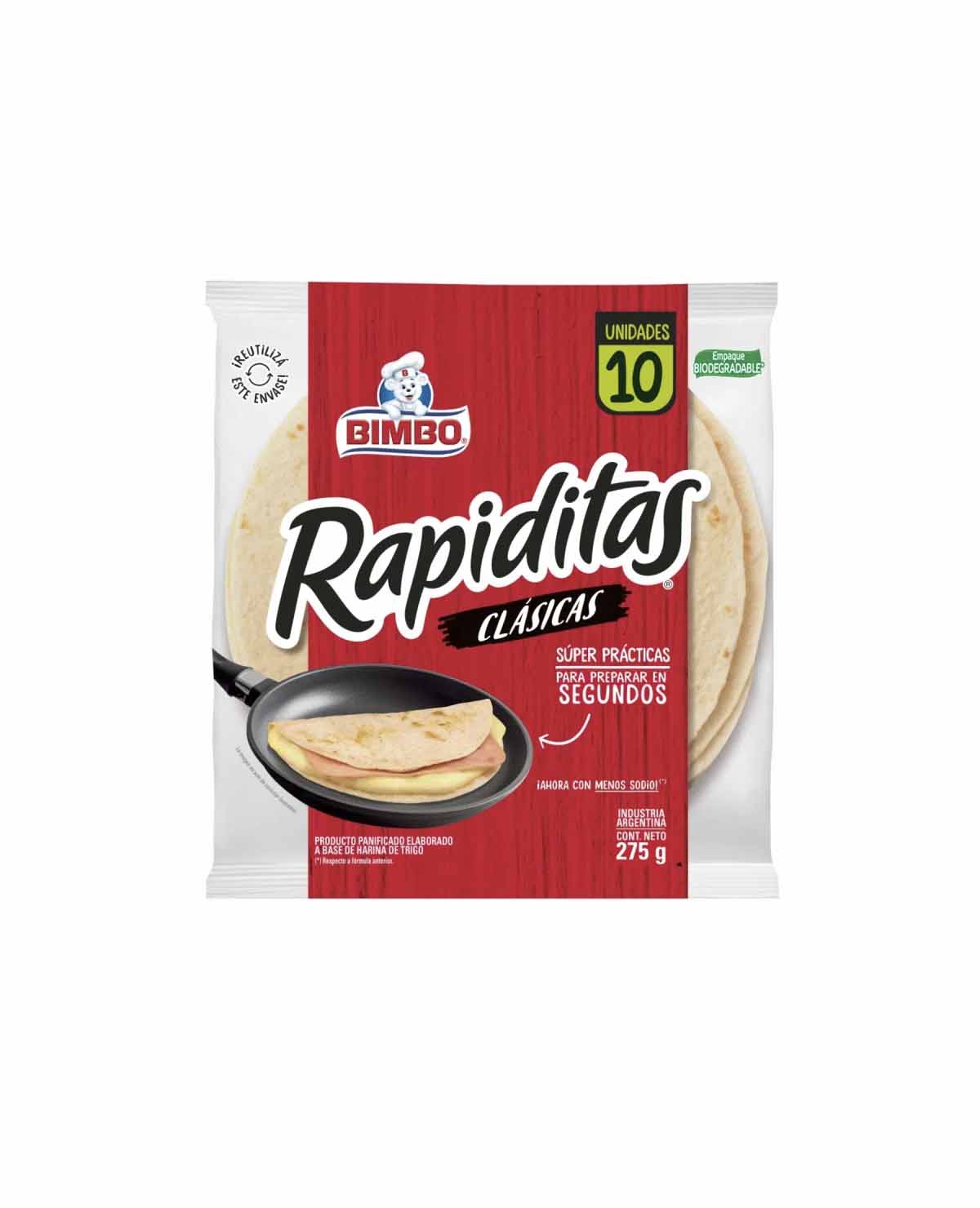 Rapiditas Bimbo Clasicas x 275 Gr (10 u)